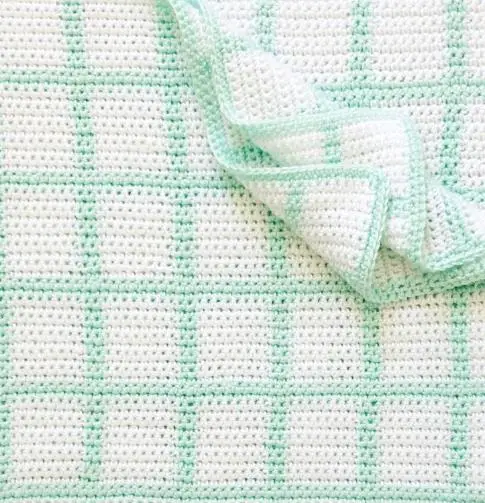 Windowpane Blanket Pattern